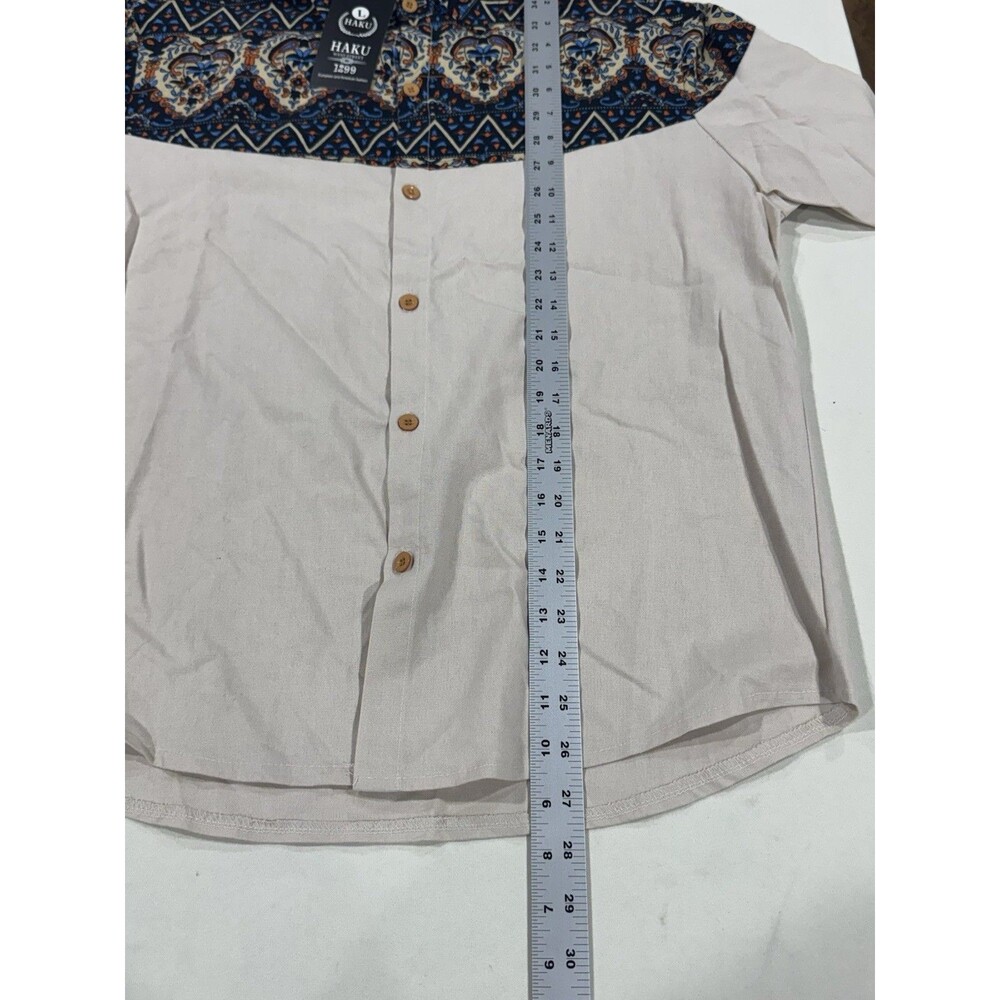 West Street Haku Men’s Western Aztec Print Long Sleeve Size Large - Picture 6 of 6